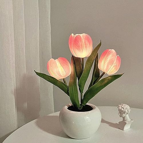 NICLY Lámpara de Tulipanes, Lámparas Bonsai de Mesa...