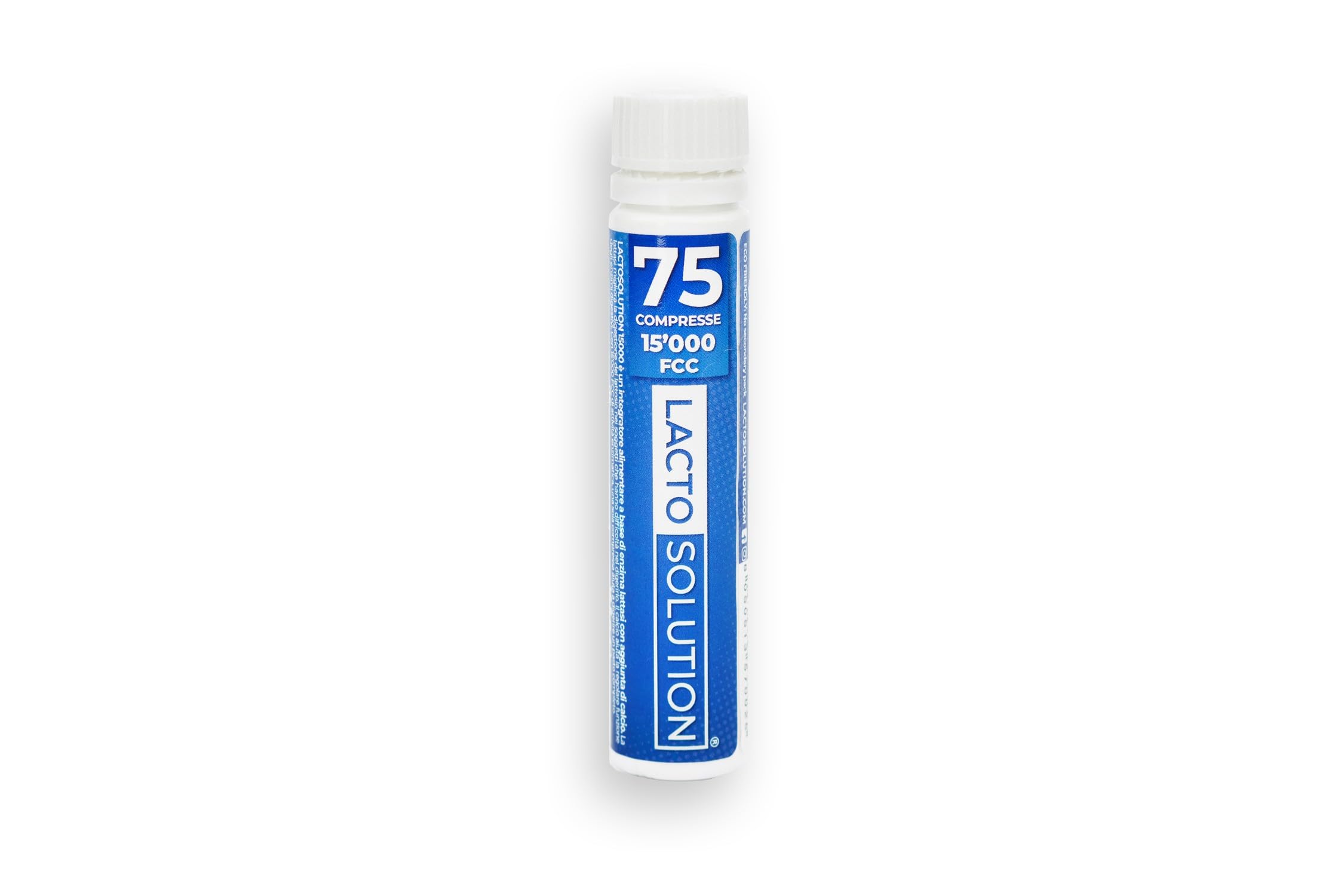 Lactosolution 15000 FCC - Supplément Enzymatique Lactase Contre l'intolérance au Lactose - 75 Comprimés - Paquet de Recharge