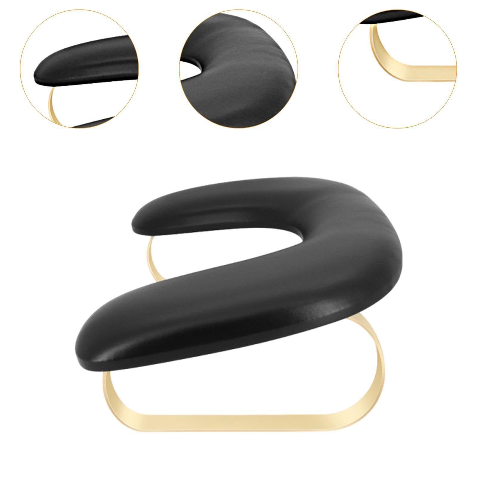 Almencla Nagelkissen Handauflage Kissen, Maniküre Armauflage Handkissen für Nails Tech Home DIY, Schwarz