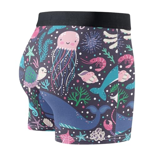 Men's Double-layer 3D Cut Crotch Underwear, Boxer Briefs Underpants(S-XXL)4