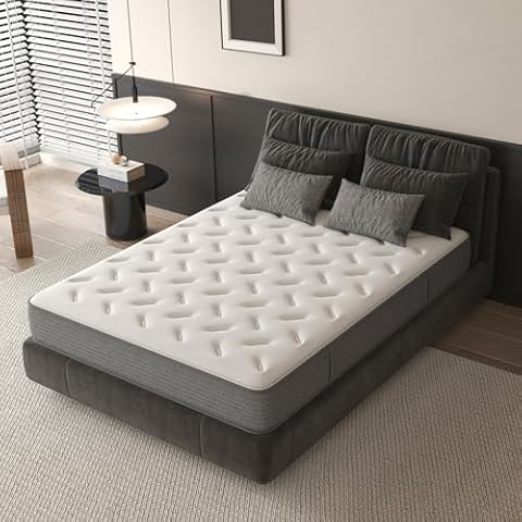 Twin Mattresses, DIGLANT 10Inch Supportive Memory Foam with Medium Firm Feel, Twin Size Individual Pocket Springs Hybrid Mattress Bed in Box, Durable Support & Pressure Relief, CertiPUR-US Certified Cover