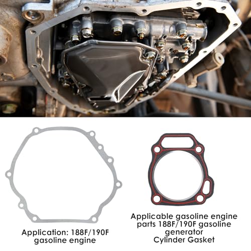 Yenblow ENGINE GASKET KIT3 24 Pcs Gx390 Carburetor Gasket Kit, Small Powersports Engine Generator Carburetor Head Gasket Sets Compatible thumb #4