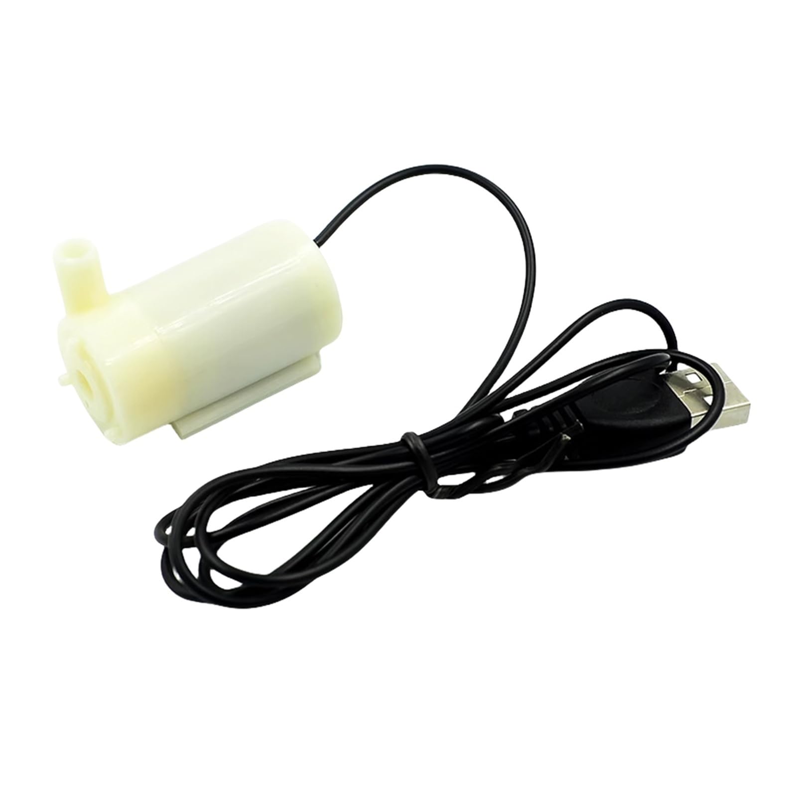 Jweinenl White Horizontal Wit Dc 3V 5V Usb Brushless Motor Mini Submersible Pump Hydroponic Fish Tank Circulating Water Fountain Waterfall For Fish Tank(White Horizontal Wit)