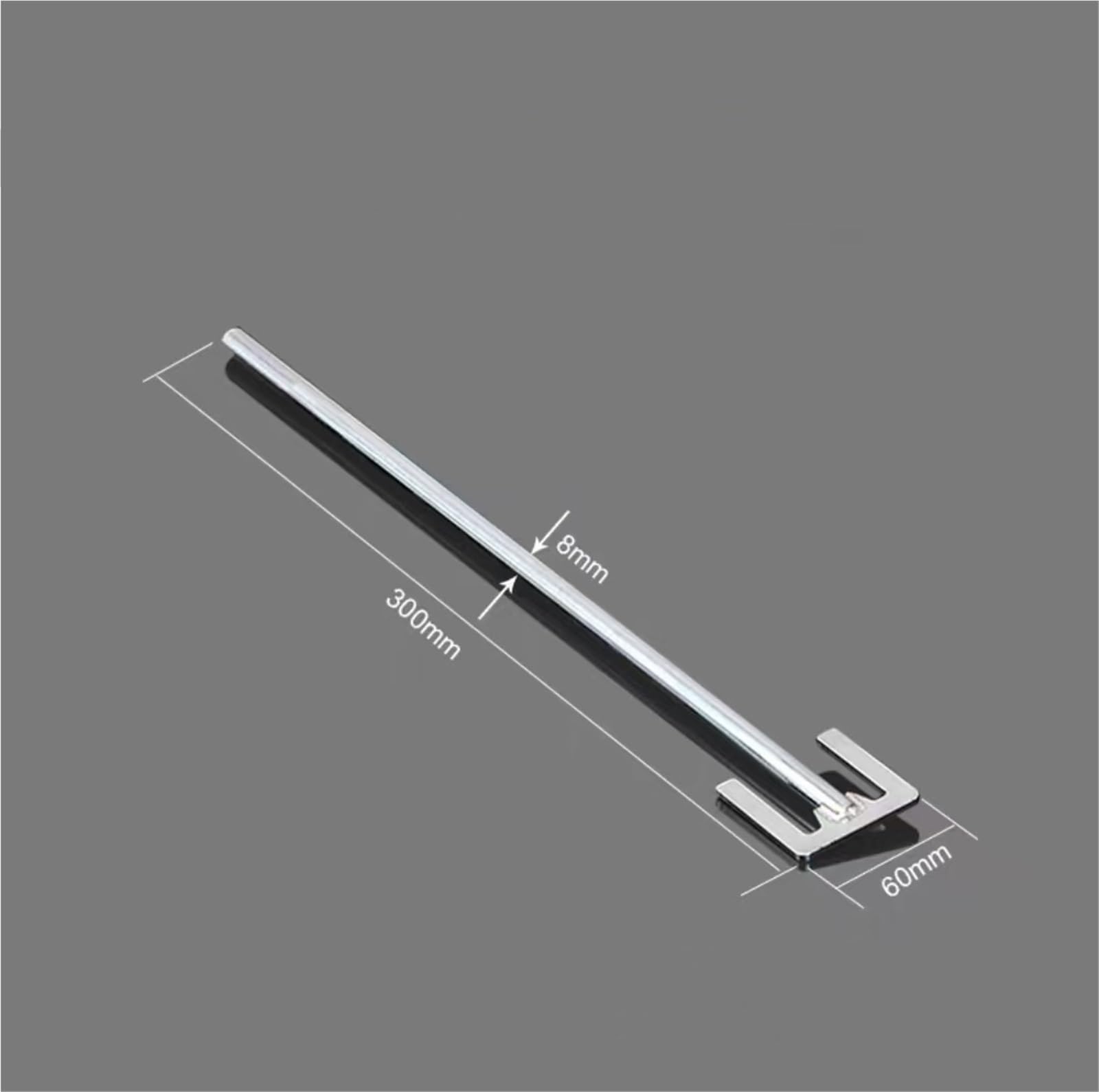 Paleta de anclaje de dispersión 304SS con varilla: 40-110 mm de ancho, 300-400 mm de longitud, hoja agitadora de alta durabilidad for uso en laboratorio(60x8x300mm)
