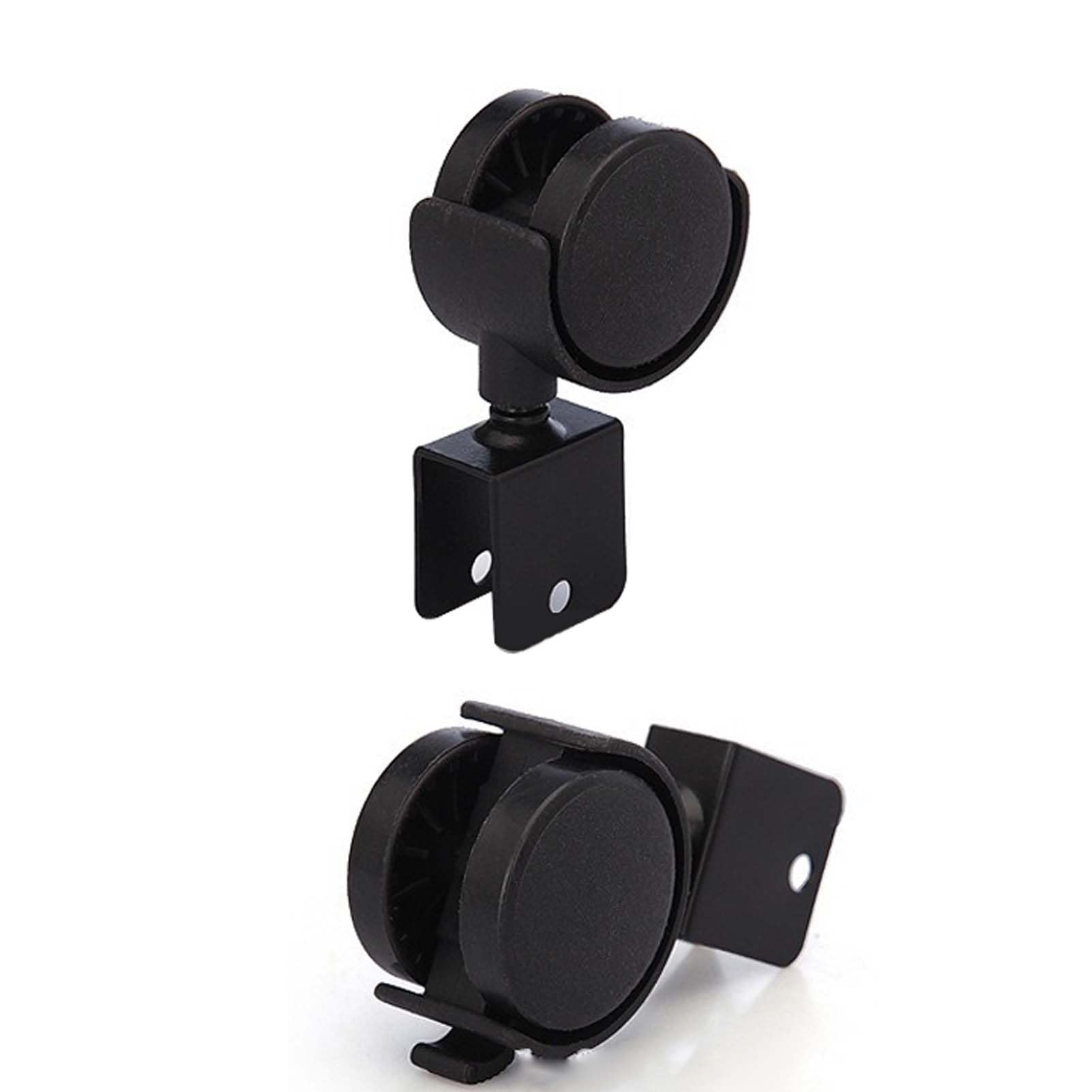 4 Ruote Girevoli Con Freno Per Mobili - Staffa A U Per Compensato 16-25mm - Foto 5