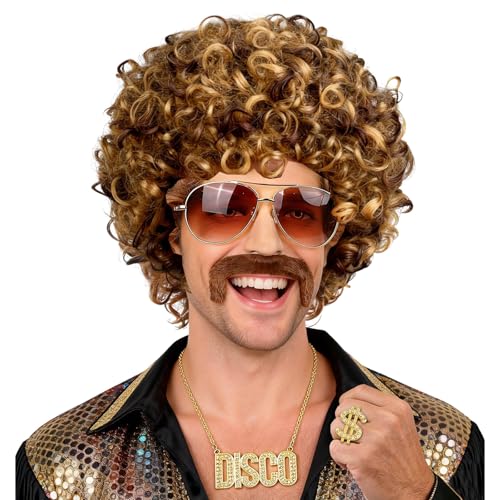 Versatile: per Halloween, feste retrò, discoteca, festival o cosplay, con questa parrucca riuscirete facilmente al look casual degli anni '70 e '80. Si adatta ad ogni occasione, dalla festa a tema all'abbigliamento quotidiano impertinente e garantisce uno stile individuale con puro divertimento.