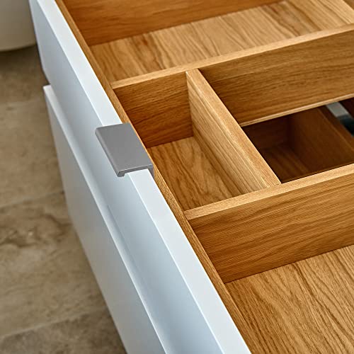 Tiradores de gabinete Edge para armarios de cocina moderna y baños minimalistas urbanos 8