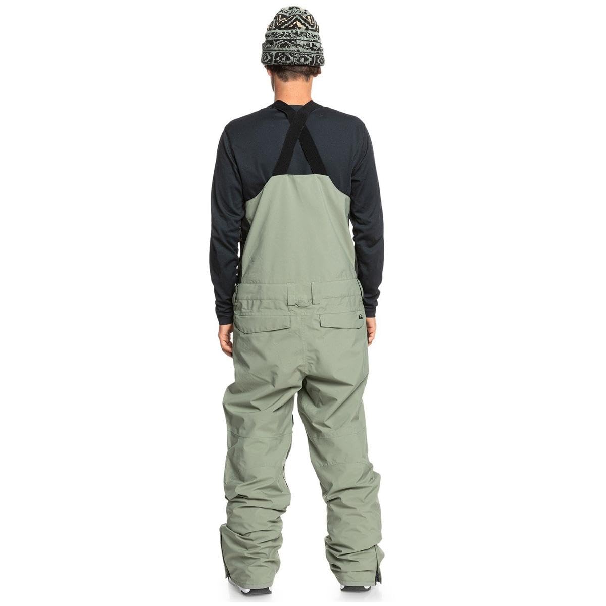 Quiksilver - Mens Utility Bib, Color Sea Spray, Size: Medium