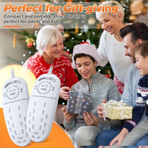 Dunkive 2 Pack Shoe Dryers Portable, Boot Dryer, Telescopic Electric Shoe Warmer Machine for Sneaker Socks Gloves (White)
