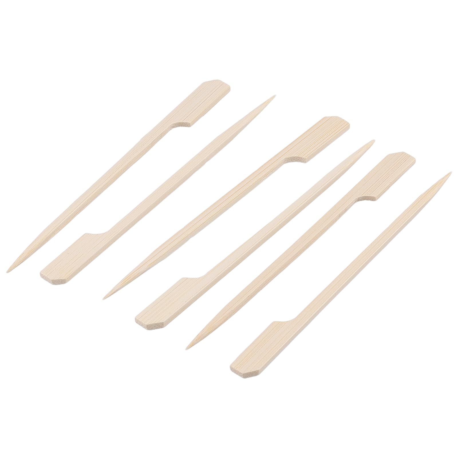 FUNSUEI 1000 spiedini in bambù da 12 cm, per finger food, piccoli spiedini in legno, per barbecue, buffet, frutta, snack
