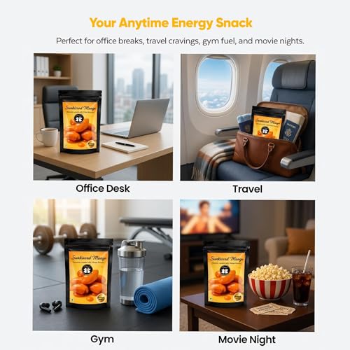Image of DRIYOZ Sunkissed Mango Almonds 250g | Premium Crunchy Badam Coated with Sweet Mango Flavour Granules | Tropical Fruity Nut Snack for Gifting, Parties & Everyday Snacking