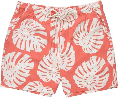 Tropical Leaf 5''Swim Shorts for Men Swimwear Beachwear Board Shorts Gym Shorts with Pocket