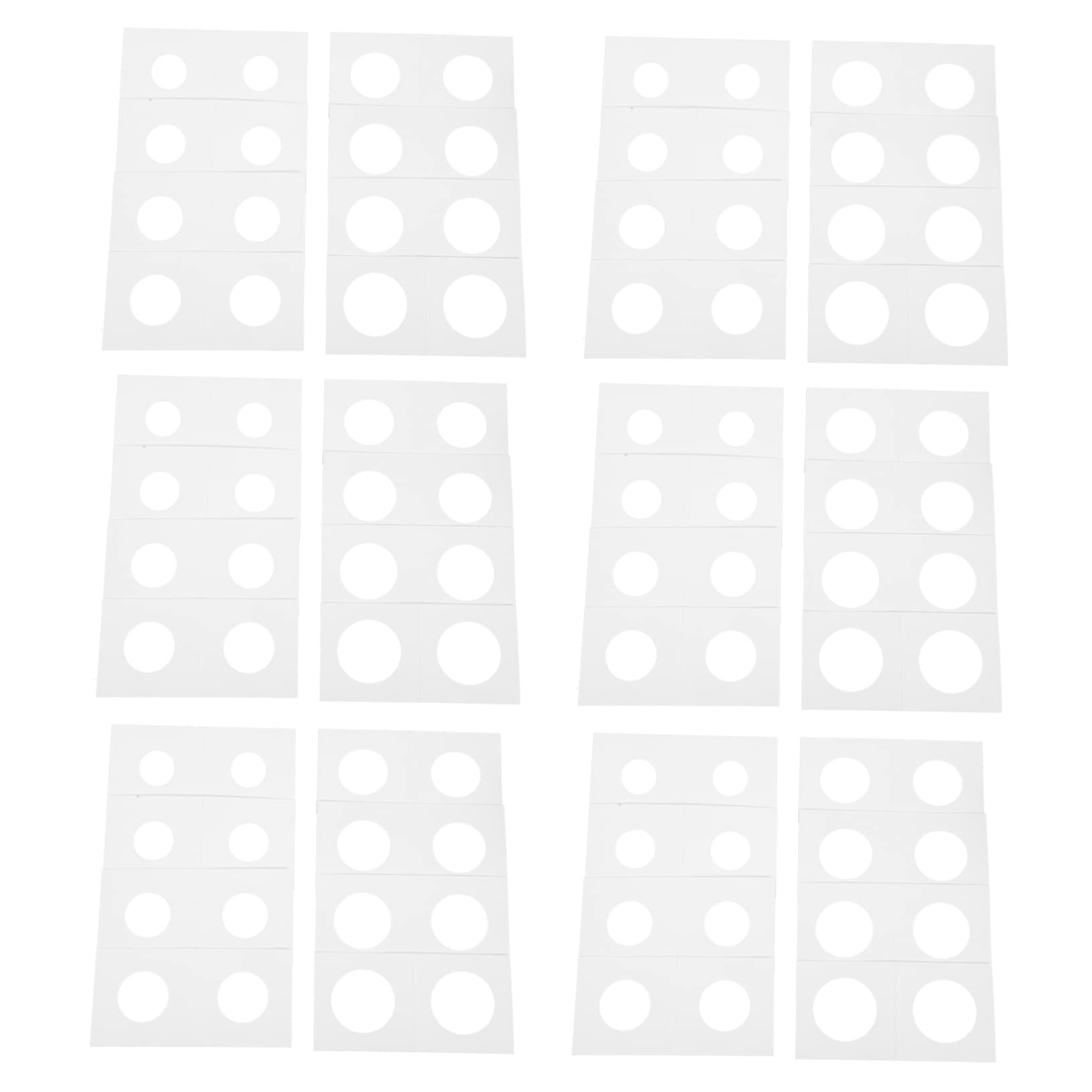 Porte-pièces en Papier Blanc pour Collectionneurs Taille Adaptée de 17,5mm à 31,5mm Lot de 400 Rangement et Affichage pour Collection de Pièces de Monnaie en Cuivre et Argenté
