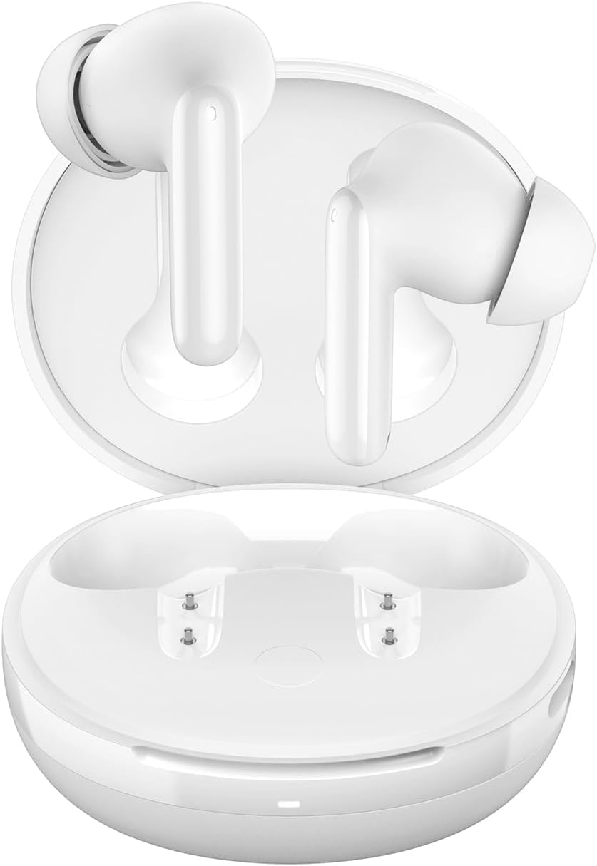 Spigen Audio Newly Launched SA-TW S10 True Wireless in Ear Earbuds with 30H Playtime, Upto 28dB ANC, Transparency Mode, EQ Customizing App, 4-MIC, Gaming Mode, 10mm Driver, IPX5 - White