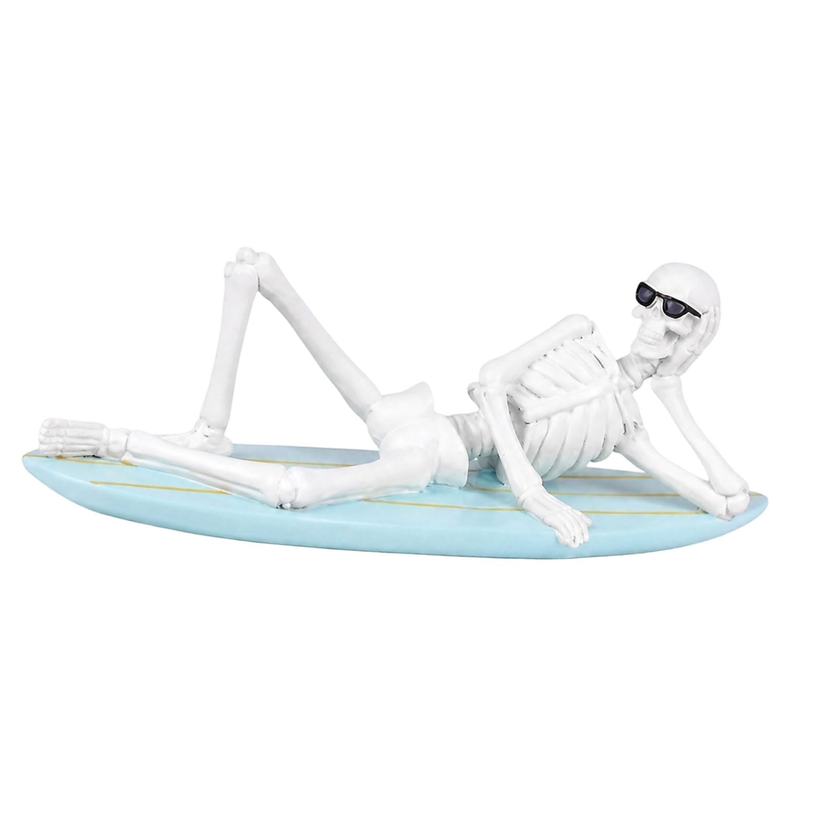 fexxkg Halloween Skull Statue Resin Decoration for Party Home 20Cm Eerie Collectible Ornament