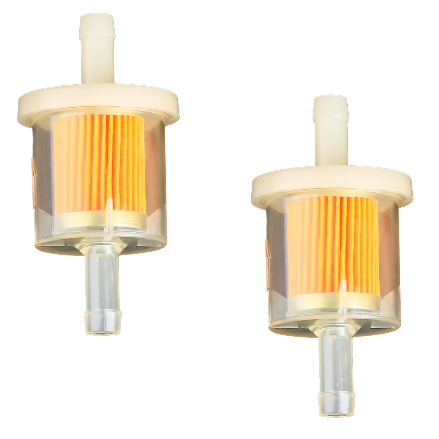 Rumyve 2pcs 1/4" Inline Fuel Filter, Universal Motorcycle Petrol Inline Filter, for 6-8mm Motorbike, Scooter, Motorcycle