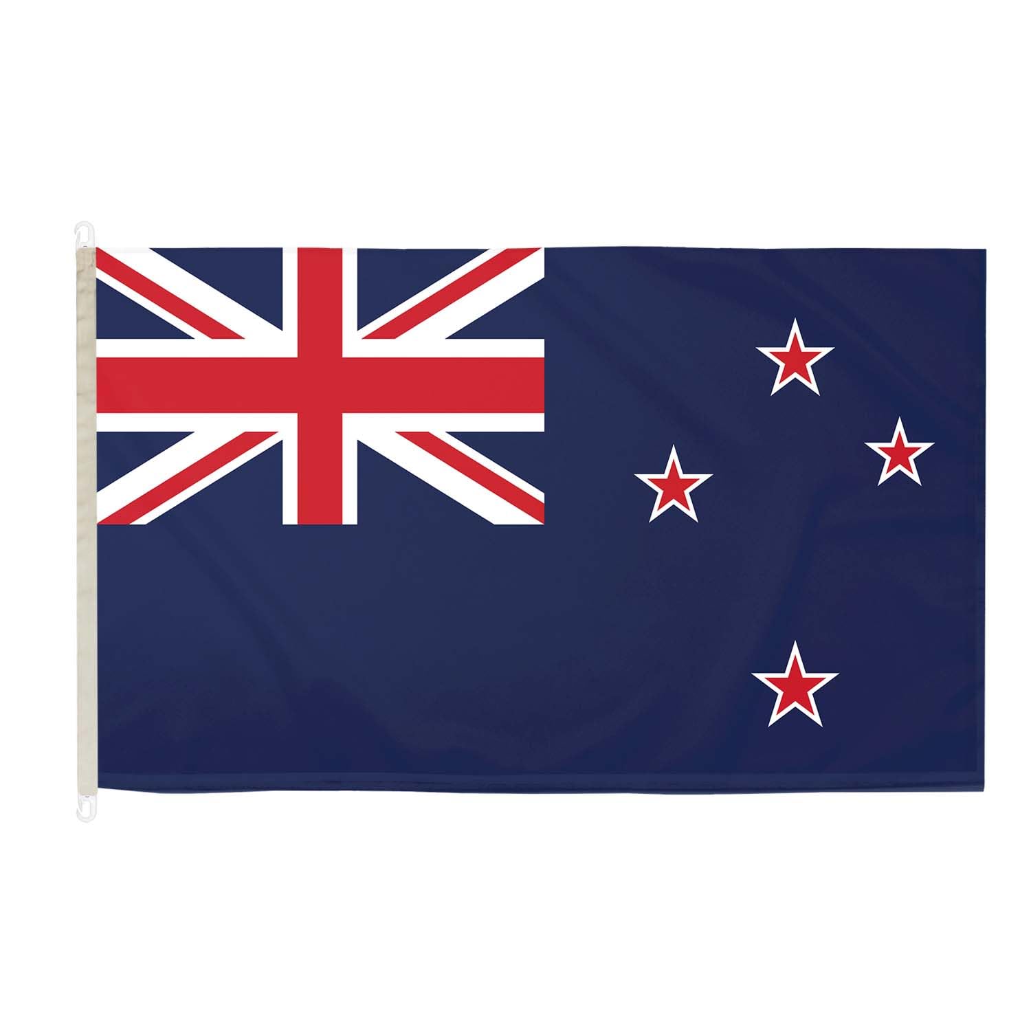 DuraFlag New Zealand 5ft x 3ft with Clips/Hooks - Premium Quality 5x3 NZ Flags, 5ft x 3ft (150cm x 90cm)