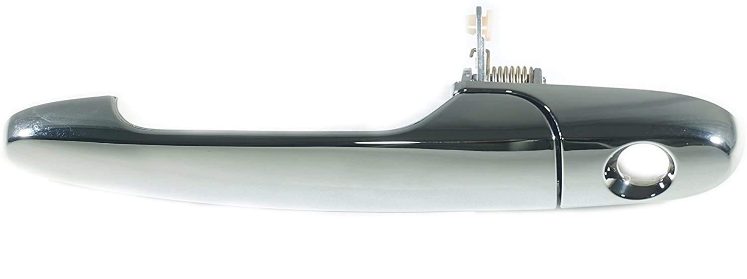 Outside Exterior Door Handle Front Left Driver Side Compatible with 2005-2013 Buick Allure Lacrosse Lucerne, Chevy Cobalt, Pontiac, Saturn Replaces # GM1310165, 15773795