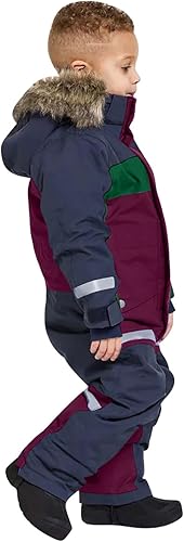 Miniatura 4 de Trajes de nieve para niñas y niños, para invierno, esquí, de una pieza, resistente al viento, resistente al agua, con forro polar, overol de plumón