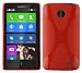 Produktbild Cadorabo Hülle für Nokia Lumia X in Inferno ROT  Handyhülle aus flexiblem TPU Silikon  Silikonhülle Schutzhülle Ultra Slim Soft Back Cover Case Bumper