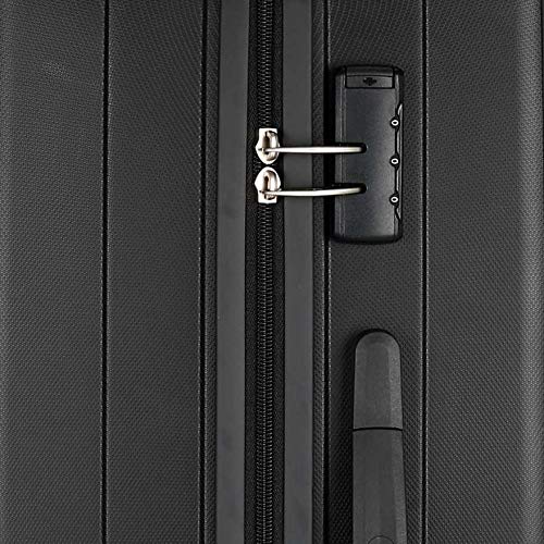 Image of American Tourister Kamiliant By Polypropylene 4 Spinner Black Hardsided Check-In Luggage Trolley Bag (Kam Triprism Sp 79Cm - Black)