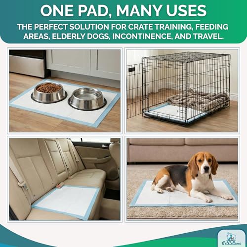 Image of Puppy Training Pads 30 Count - Ultra Absorbent Large Pee Pads for Dogs - 24 inch x 24 inch - Perfect Leak-Proof Dog Pads - Protect Floors & Carpets