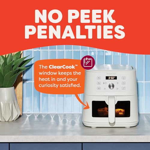 Instant Pot 4QT VORTEX 6-in-1 Mini Air Fryer, Air fry, Bake, Roast, Broil, Dehydrate or Reheat, Sea Salt, 4 Quarts