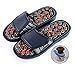 Therapeutische Akupunktur Massage Ball Flip Flops, einstellbare Breite Shiatsu Relax Sandalen Mix mit Dusche und Schnelltrocknungsfunktion, stoßdämpfend, Kissen Sohle Hausschuhe Turnschuhe