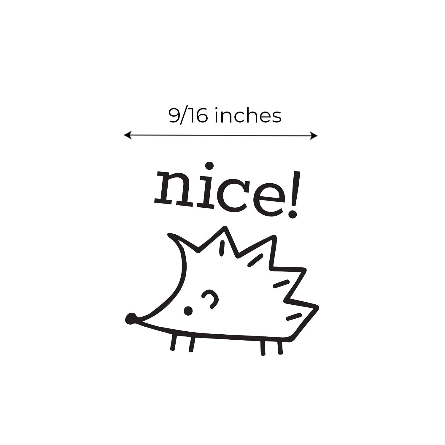 Nice! Hedgehog Stamp / 2000 Plus Self Inking Teacher Praise/Black Imprint Stamper/School Worksheet Cute Animal Classroom Reward Mark