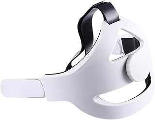Hemobllo Fone De Ouvido Faixa De Cabeça Suporte De Cabeça Vr Reduza A Pressão Da Cabeça Faixa Antiderrapante Faixa Vr Ajustável Alça Confortável Alça Confortável Com Almofada De Cabeça