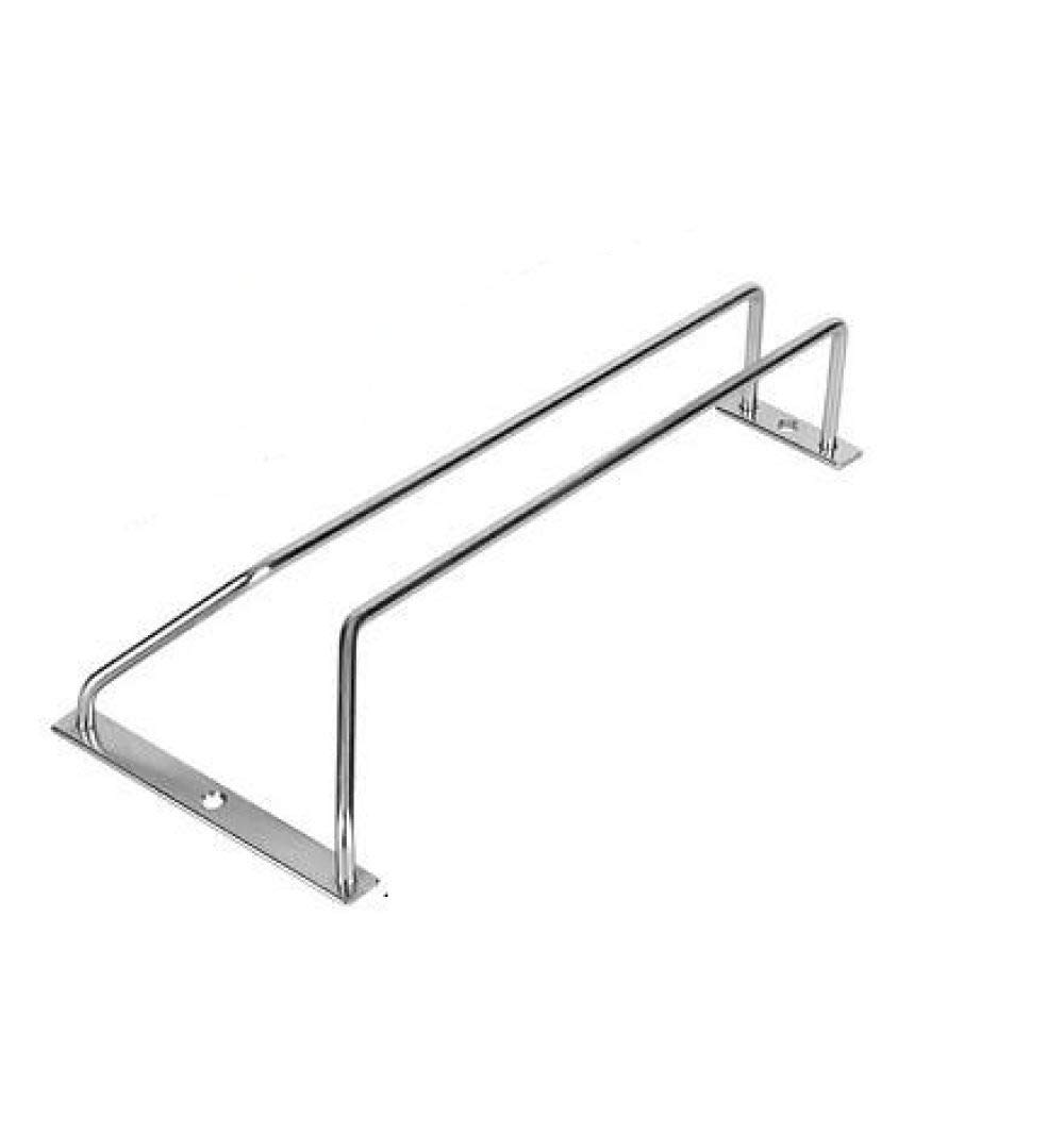 Casier à vin en acier inoxydable 1 rangée 35cm pour rangement verre