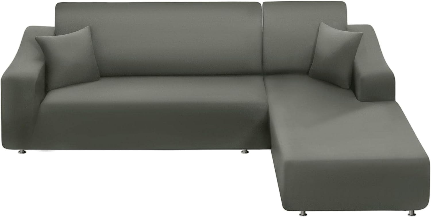 NAISI Sectional Couch Cover L Shape 2 Pieces Sofa Cover