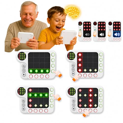 Logic Brain Teasers Game,Original 300 Challenges-Handheld Electronic Games for Kids,Adult,Teen&Seniors , Portable Educational Toys and Travel Games for Boys & Girl,Gift for Age 6+(Non-Rechargeable)