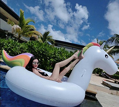Flottant Gonflable de l'eau Petit ou Flotteur Gonflable de Licorne de Ride-ons de Flotteur de lit de Licorne (Licorne)