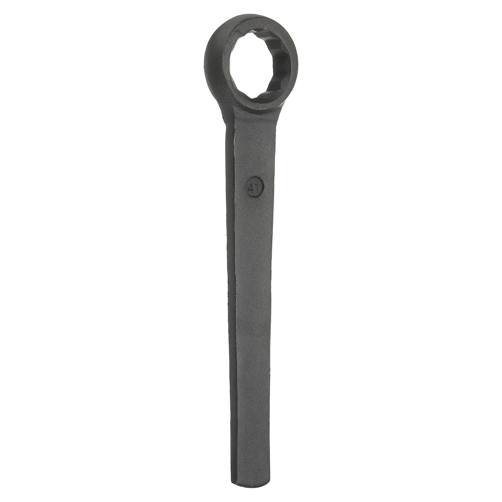 sourcing map Single Head Box End Wrench 41mm 45# Steel Spraying Straight Handle Box End Wrenches Single Head Metric Spanner Hand Tool for Automotive Repair Maintenance Mechanical, Black