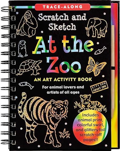 At the Zoo Scratch & Sketch (An Art Activity Book for Animal...