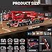 Mould King 17008 Technology Crane Building Set, Large Heavy Duty Crane Truck Building Kits with 20 Motors, APP Programmable Construction Vehicle Model Kit for Adult(8506+ PCS)