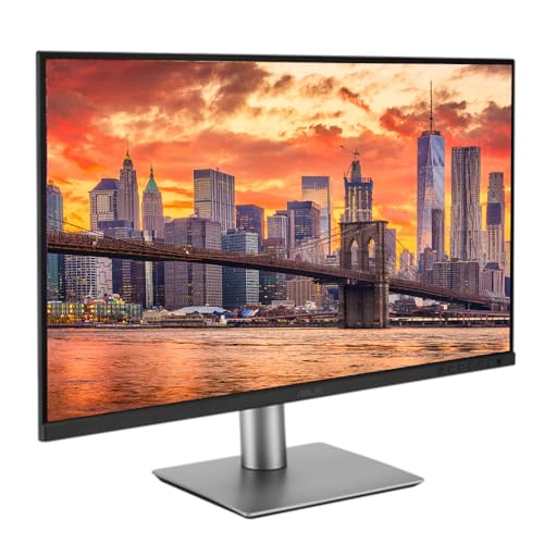 Image of Asus ProArt PA329CRV 32-inch 2160P 4K UHD Professional Monitor, 2-Pack Bundle with USB-C 96W PD, Daisy Chain DisplayPort, HDMI, USB Hub, Integrated Speakers and Desk Mount Dual Monitor Stand