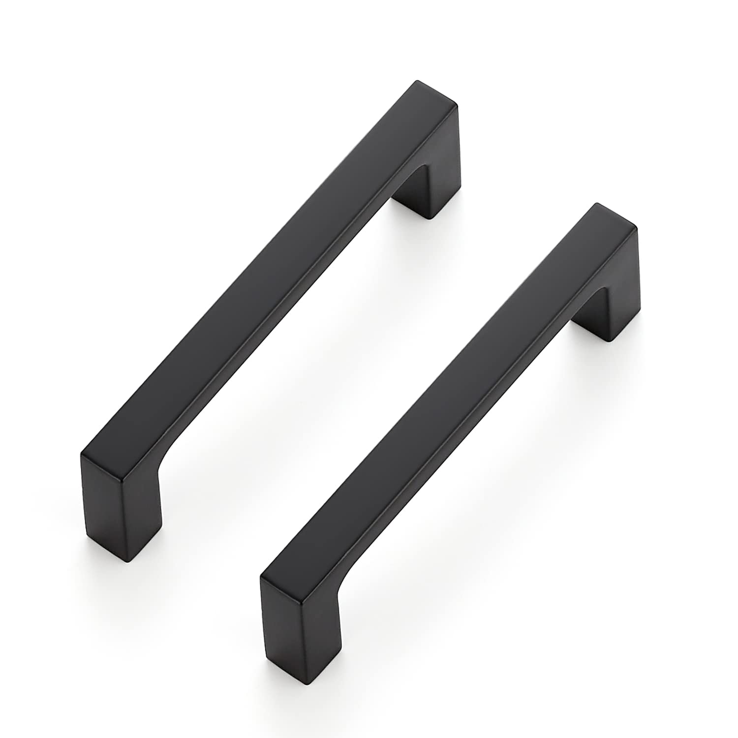 Ravinte 40 Pack 3-1/2 inch Hole Centers Matte Black Cabinet Pulls Kitchen Cabinet Handles Solid Drawer Pulls Kitchen Cabinet Hardware Kitchen Zinc Alloy Drawer Handle Square Bar Cabinet Drawer Handles