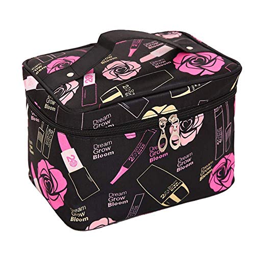 BESU Cosmetic Bag Large Makeup Bags Portable Brushes Case Travel Kit Toiletry Bags for Women Large Waterproof Cosmetic Make up Organizer