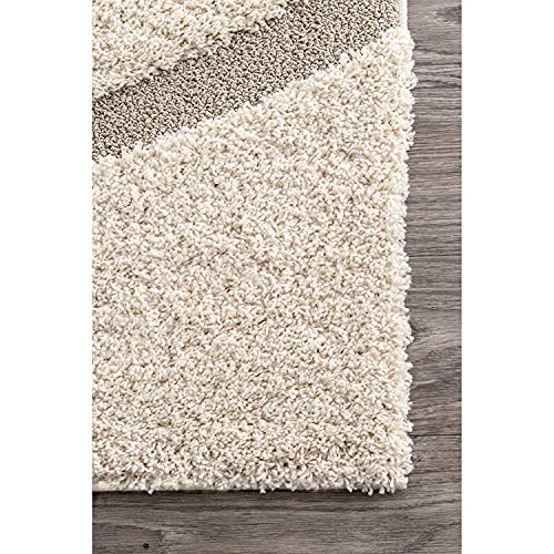 Image of Shaggy Carpet for Living Room 10X12 FEET Fluffy Plush Area Rug, Thick Fur Floor Carpet Modern Cozy Rug for Home Decor, Kids Room Bedside Hall, Durable Comfortable Shaggy Rug (IvoryBeige01)