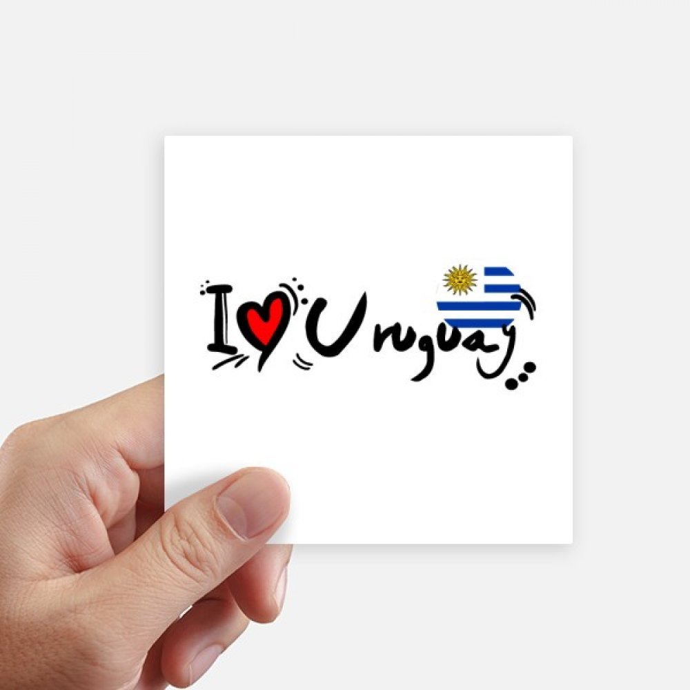 Sticker drapeau Uruguay pour masquer les rayures de valise et décorer un ordinateur
