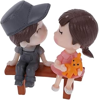 1 zestaw figurka pary żywica miniaturowa para Staute ozdoba na wierzch tortu domek dla lalek ozdoba prezent na walentynki ślub urodziny