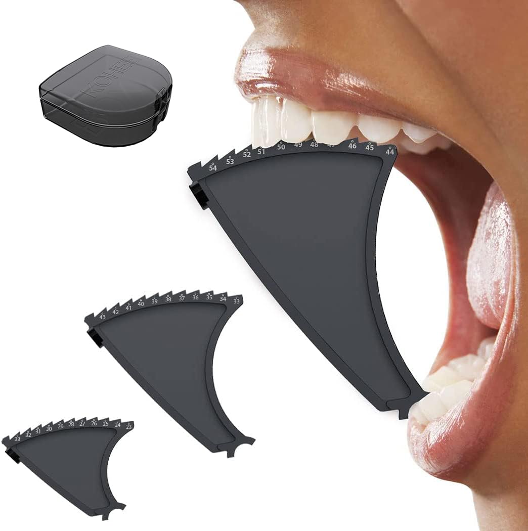 KOHEEL Dispositif Médical pour ATM - Traitement des Douleurs Mandibulaires, Bruxisme, Trismus et Céphalées - Stretching Passif pour Détendre les Muscles de la Mâchoire (Lot de 3)