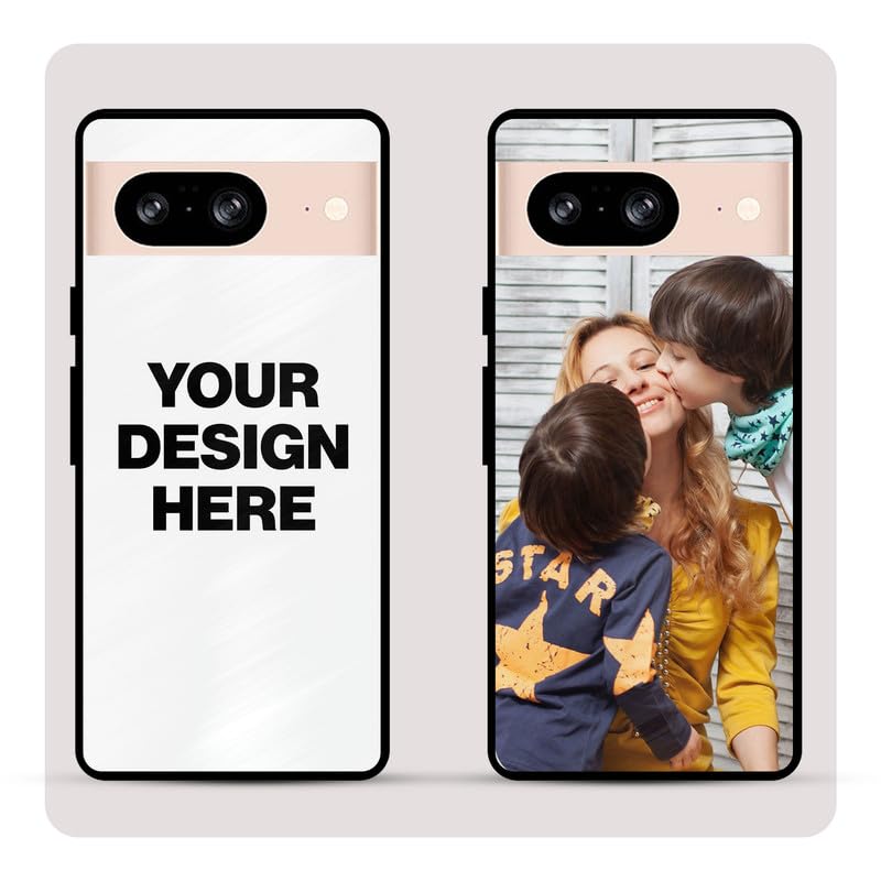 Image of Personalized Back Cover for Google Pixel 8 | Custom Case with Name, Photo or Logo | PrintShield Hybrid with Soft TPU Grip & Scratch Protection