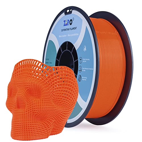 ZIRO Fluorescence PLA Filament, NOT Glow in The Dark, 1kg Fluo Orange