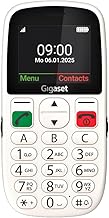 Gigaset GL395 Mobile Phone - Easy Operation for Seniors, Large Buttons & SOS Emergency Button - Dust & Splash Proof IP44 Protection Class - Contract Free - 2.2 Inch TFT Colour Display, Pearl White