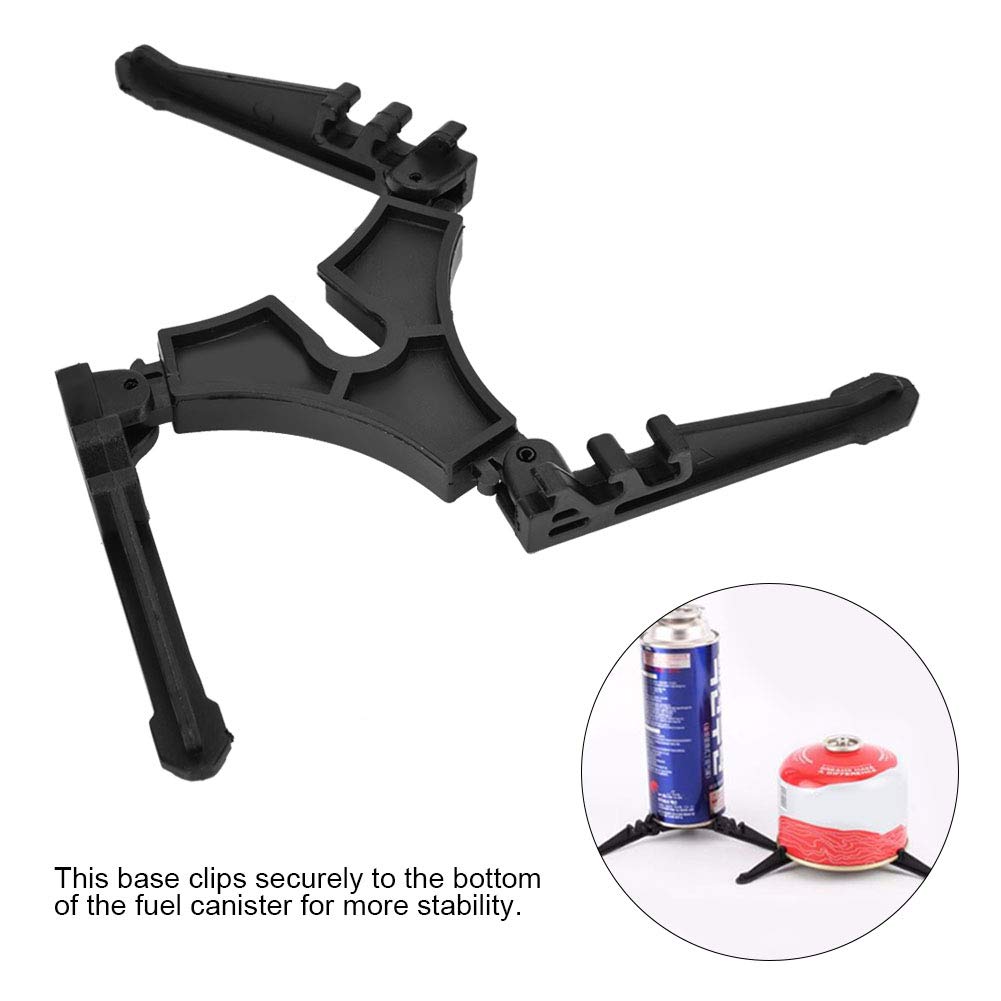 Support Pliant Pour Réservoir De Gaz – Trépied En ABS Orange, Stabilisateur Pour Camping Et Randonnée, Léger 21 Cm, Résiste De -100°C à 180°C