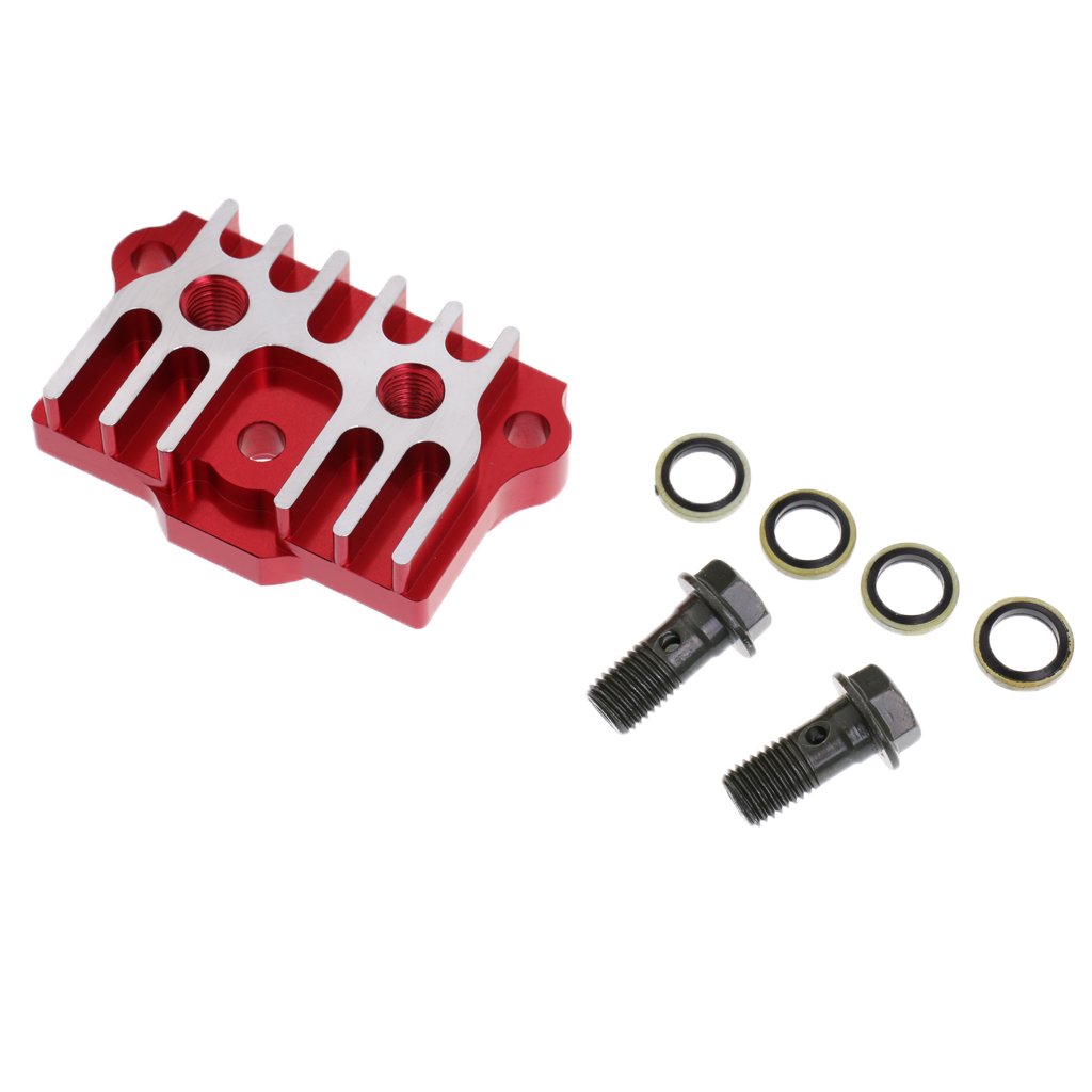 Moxic Engine CNC Oil Cooler Kit Radiator for Monkey Dirt Pit Bike ATV 125cc 140cc