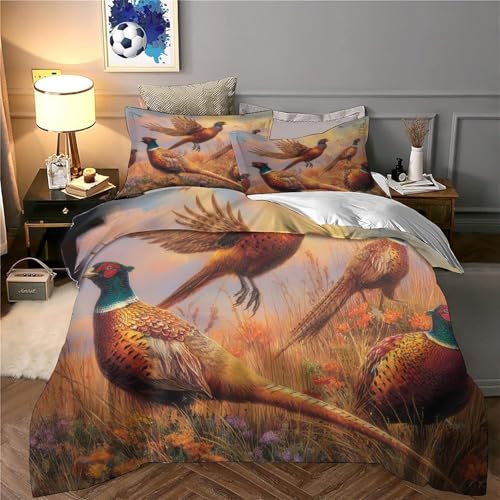 Housse de couette pharaon 3D hypoallergique et douce en microfibre résistante avec zip - 6